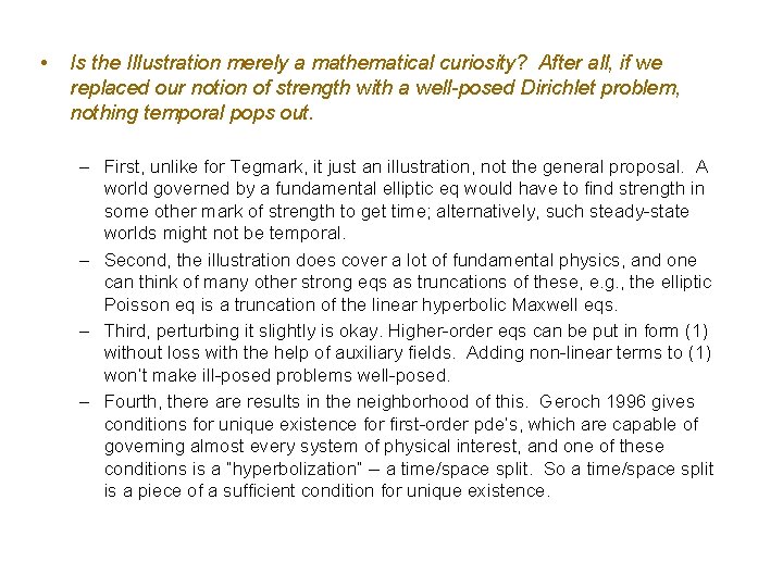  • Is the Illustration merely a mathematical curiosity? After all, if we replaced