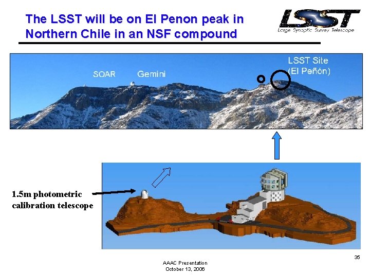 The LSST will be on El Penon peak in Northern Chile in an NSF
