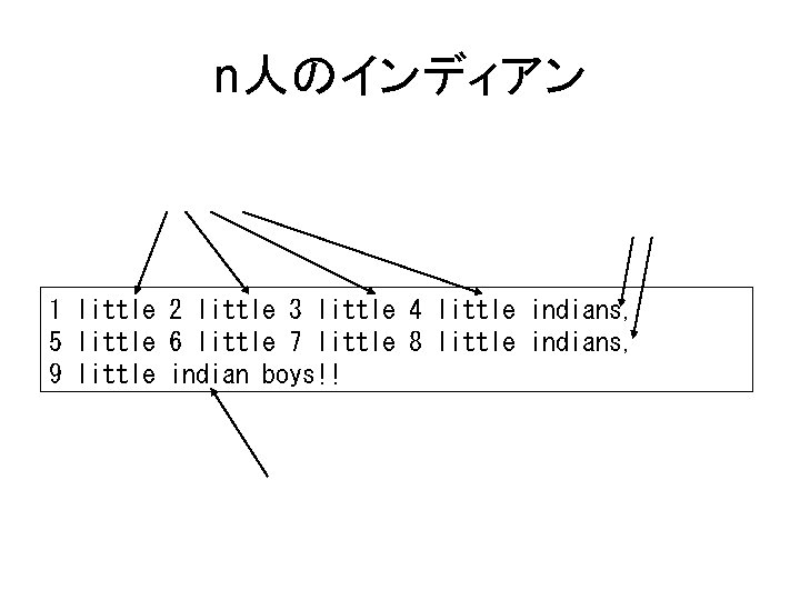 n人のインディアン 1 little 2 little 3 little 4 little indians, 5 little 6 little