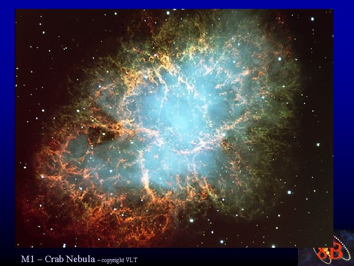 M 1 – Crab Nebula – copyright VLT 8 B 