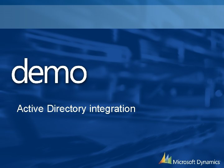 Active Directory integration 