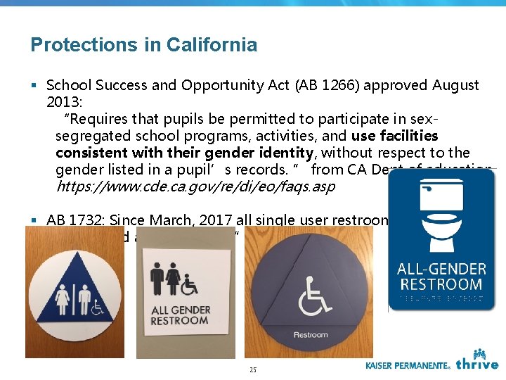 Protections in California § School Success and Opportunity Act (AB 1266) approved August 2013: Protections in California § School Success and Opportunity Act (AB 1266) approved August 2013: