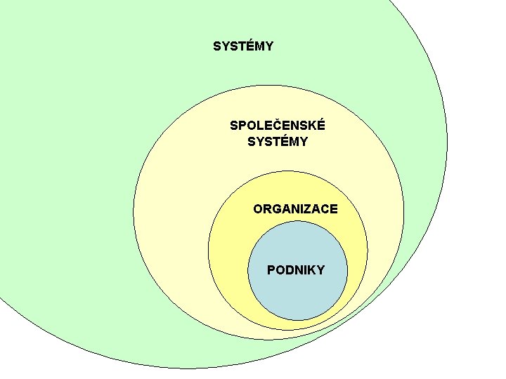 SYSTÉMY SPOLEČENSKÉ SYSTÉMY ORGANIZACE PODNIKY 