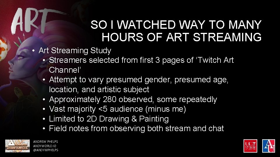 SO I WATCHED WAY TO MANY HOURS OF ART STREAMING • Art Streaming Study