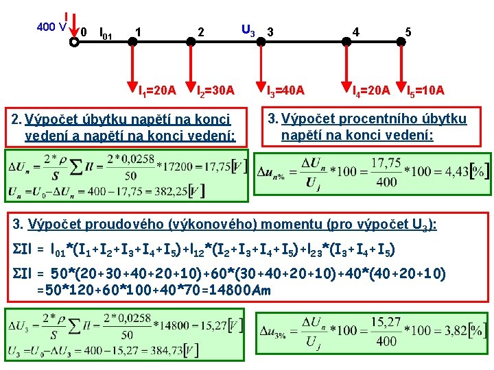 I 400 V 0 l 01 1 2 I 1=20 A I 2=30 A