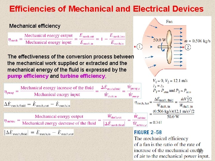 Efficiencies of Mechanical and Electrical Devices Mechanical efficiency The effectiveness of the conversion process