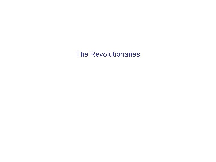 The Revolutionaries 