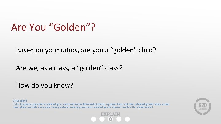Are You “Golden”? Based on your ratios, are you a “golden” child? Are we, Are You “Golden”? Based on your ratios, are you a “golden” child? Are we,