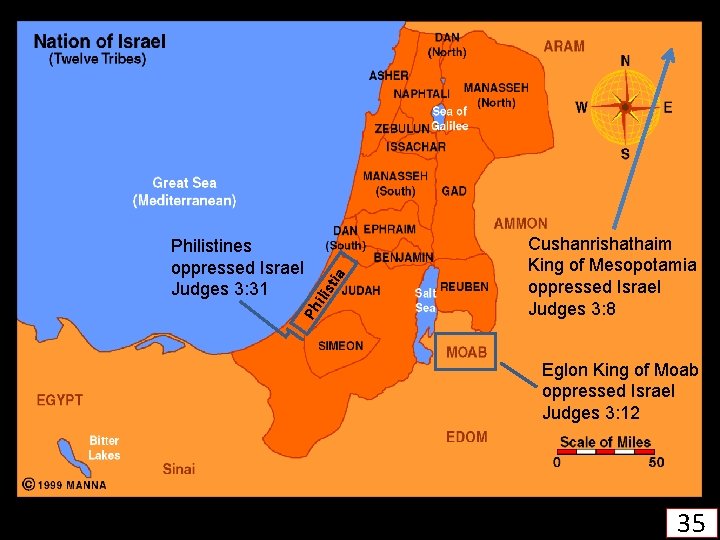 tia ilis Ph Philistines oppressed Israel Judges 3: 31 Cushanrishathaim King of Mesopotamia oppressed