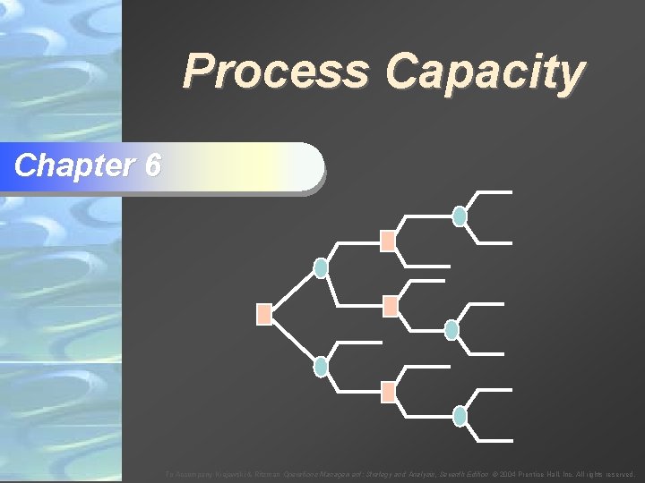 Process Capacity Chapter 6 To Accompany Krajewski & Ritzman Operations Management: Strategy and Analysis,