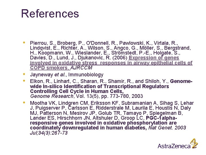 References • • Pierrou, S. , Broberg, P. , O'Donnell, R. , Pawlowski, K.