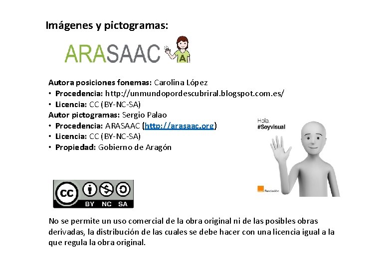 Imágenes y pictogramas: Autora posiciones fonemas: Carolina López • Procedencia: http: //unmundopordescubriral. blogspot. com.