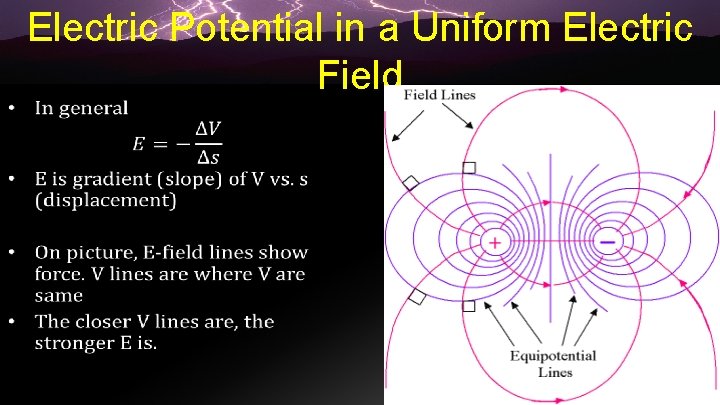 Electric Potential in a Uniform Electric Field • 