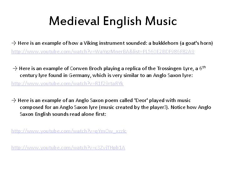 Medieval English Music → Here is an example of how a Viking instrument sounded: