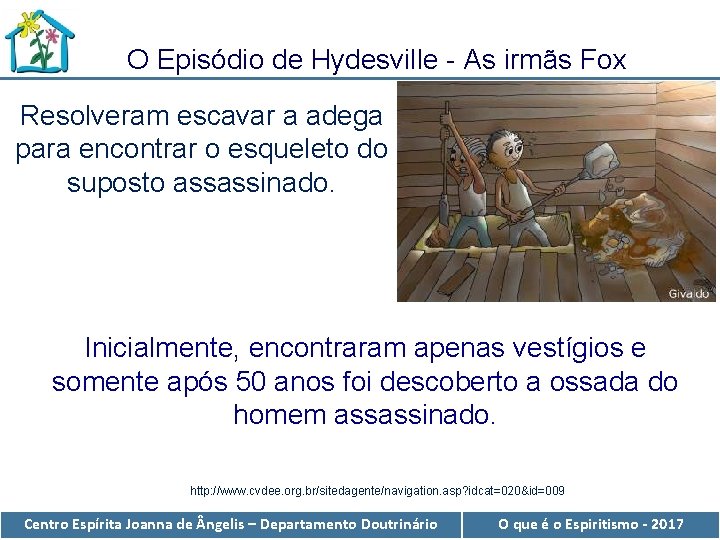 O Episódio de Hydesville - As irmãs Fox Resolveram escavar a adega para encontrar