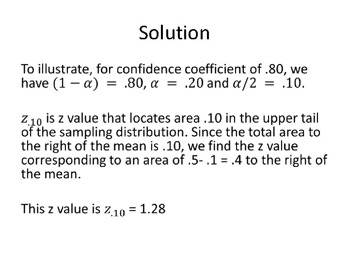 Solution • Solution •