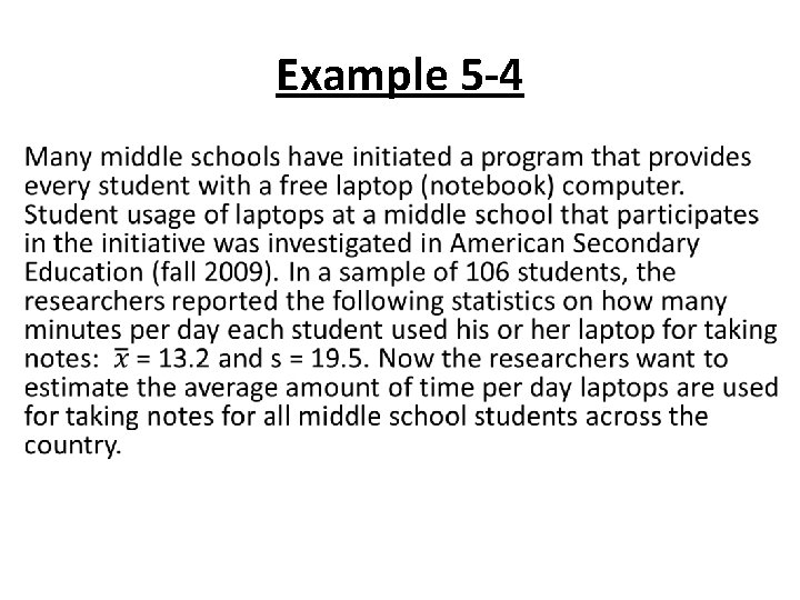 Example 5 -4 • Example 5 -4 •