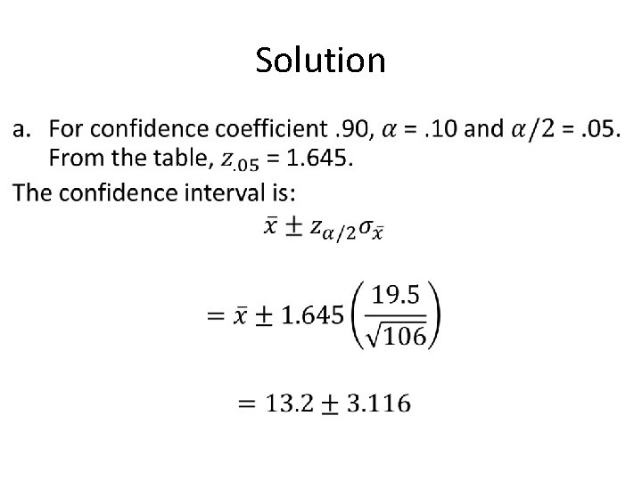 Solution • Solution •