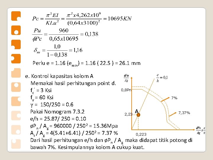 Perlu e = 1. 16 (emin) = 1. 16 ( 22. 5 ) =