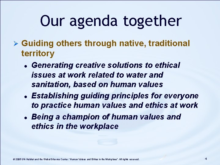 Our agenda together Ø Guiding others through native, traditional territory l l l Generating Our agenda together Ø Guiding others through native, traditional territory l l l Generating