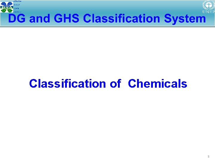 Classification of Chemicals 2 