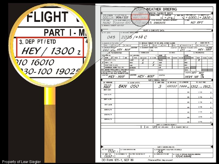 000224 BO 6 / 227 Property of Lear Siegler 