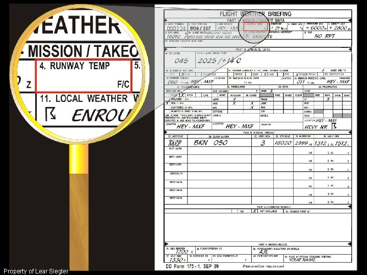 000224 BO 6 / 227 Property of Lear Siegler 