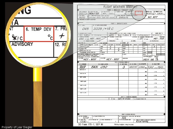 000224 BO 6 / 227 Property of Lear Siegler 