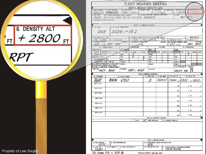 000224 BO 6 / 227 Property of Lear Siegler 