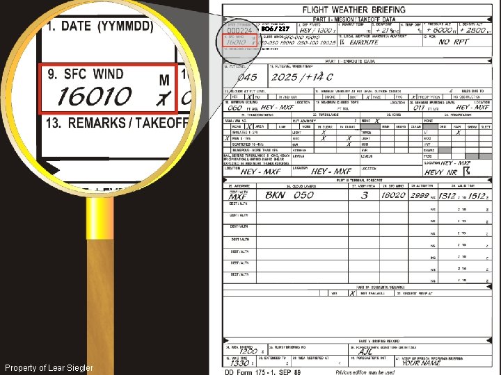 000224 BO 6 / 227 Property of Lear Siegler 