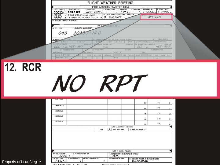 000224 BO 6 / 227 Property of Lear Siegler 