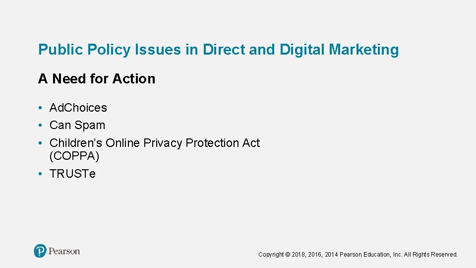 Public Policy Issues in Direct and Digital Marketing A Need for Action • Ad. Public Policy Issues in Direct and Digital Marketing A Need for Action • Ad.
