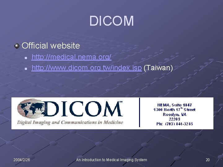 Medical Imaging System Kuyaw Chang Cansecomail Dyu Edu