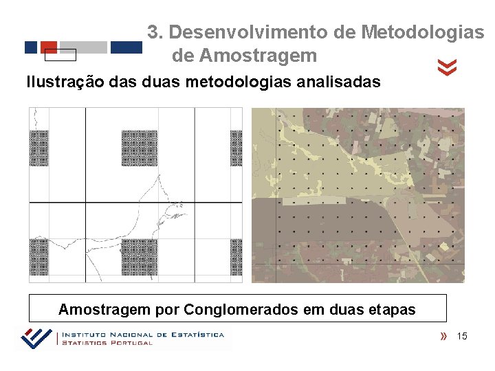 Ilustração das duas metodologias analisadas « 3. Desenvolvimento de Metodologias de Amostragem por Conglomerados