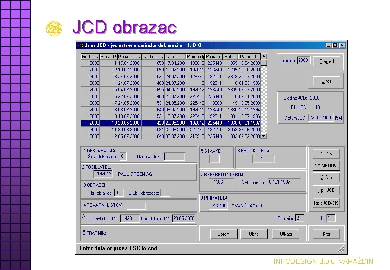 JCD obrazac INFODESIGN d. o. o. VARAŽDIN 