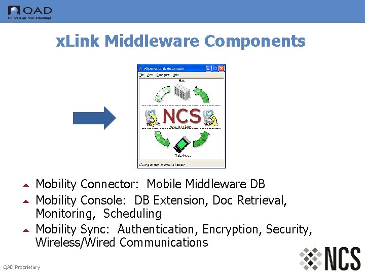 x. Link Middleware Components 5 5 5 Mobility Connector: Mobile Middleware DB Mobility Console: