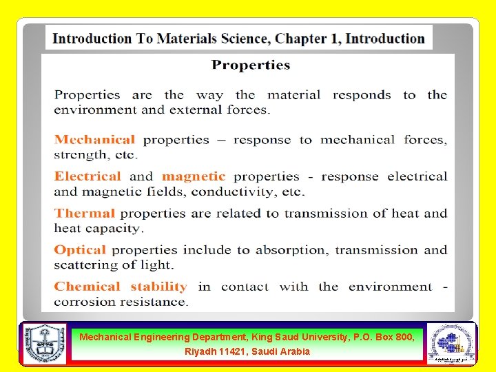 Mechanical Engineering Department, King Saud University, P. O. Box 800, Riyadh 11421, Saudi Arabia