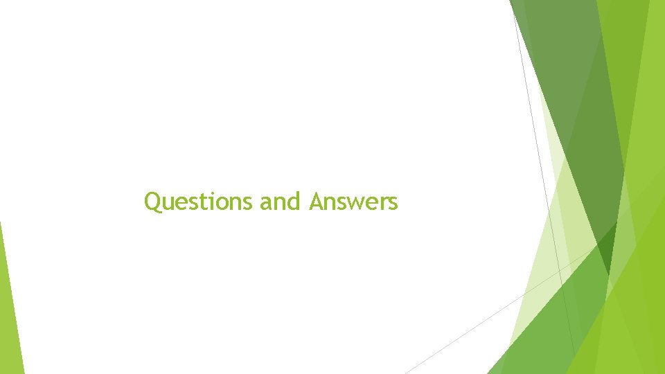 Questions and Answers 