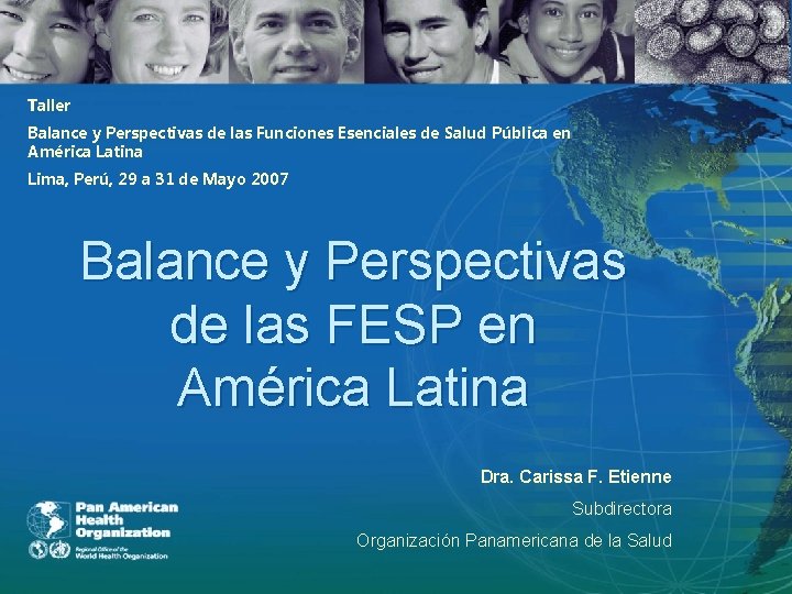 Taller Balance y Perspectivas de las Funciones Esenciales de Salud Pública en América Latina