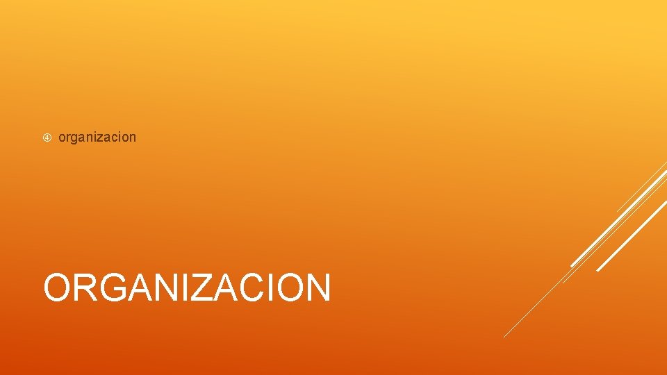  organizacion ORGANIZACION 