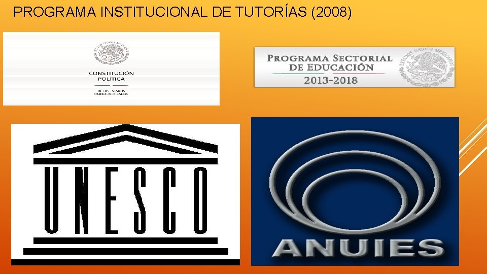 PROGRAMA INSTITUCIONAL DE TUTORÍAS (2008) 