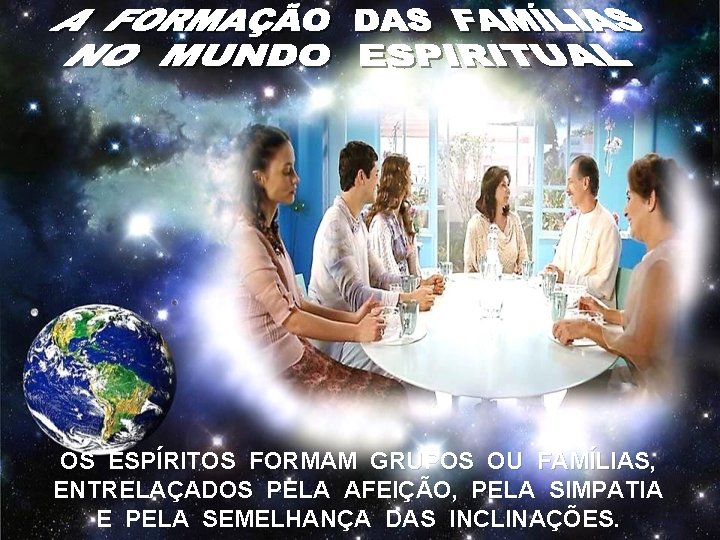 OS ESPÍRITOS FORMAM GRUPOS OU FAMÍLIAS, ENTRELAÇADOS PELA AFEIÇÃO, PELA SIMPATIA E PELA SEMELHANÇA