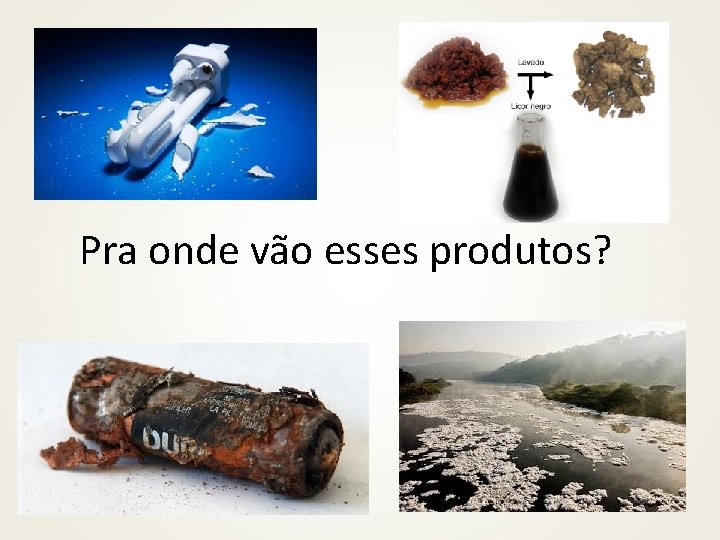 Pra onde vão esses produtos? 