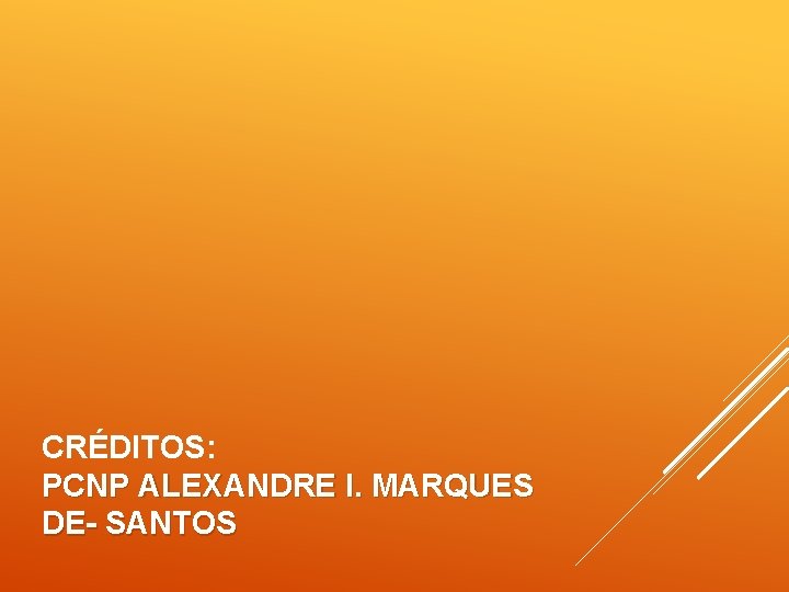 CRÉDITOS: PCNP ALEXANDRE I. MARQUES DE- SANTOS 