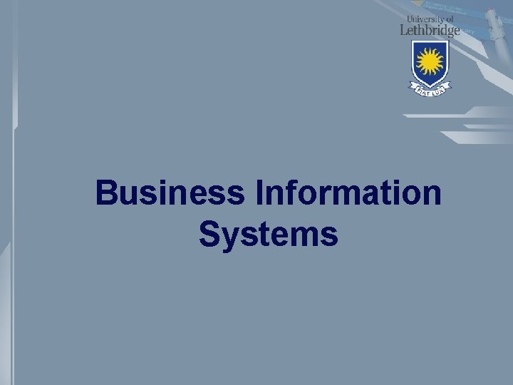 Business Information Systems 