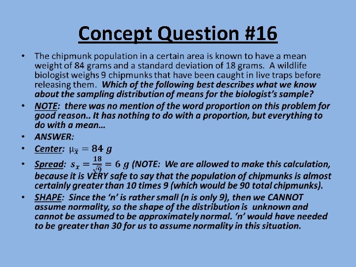 Concept Question #16 • 