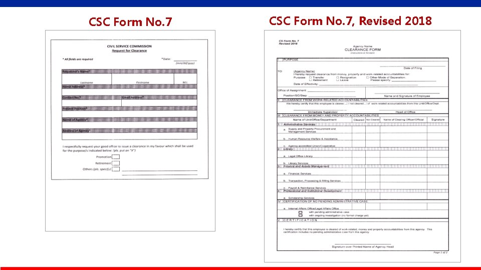 CSC Form No. 7, Revised 2018 