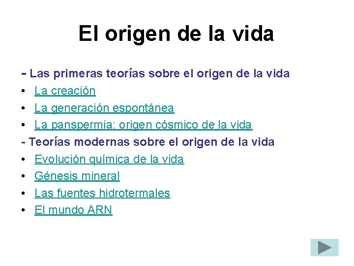 El origen de la vida - Las primeras teorías sobre el origen de la