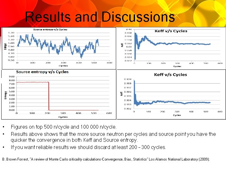 Results and Discussions • • • Figures on top 500 n/cycle and 100 000