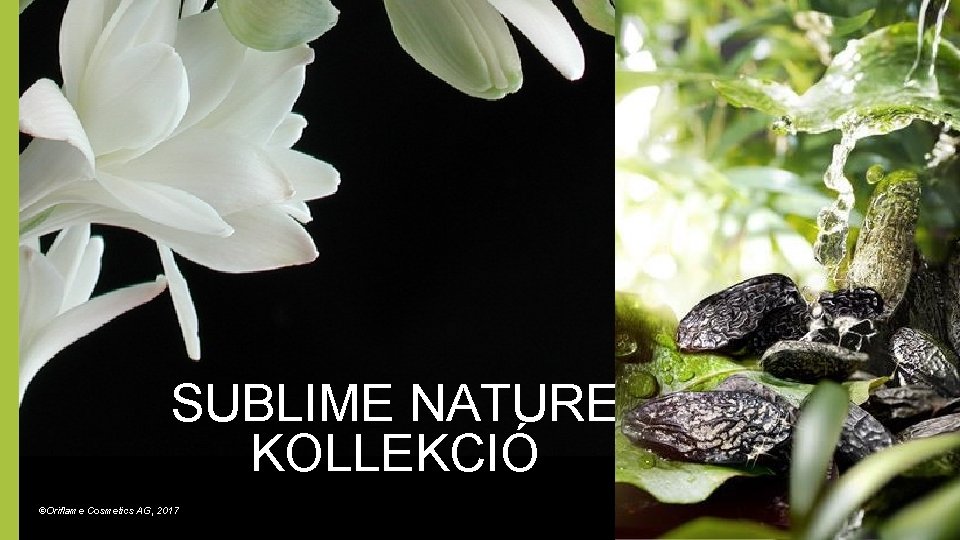 SUBLIME NATURE KOLLEKCIÓ ©Oriflame Cosmetics AG, 2017 